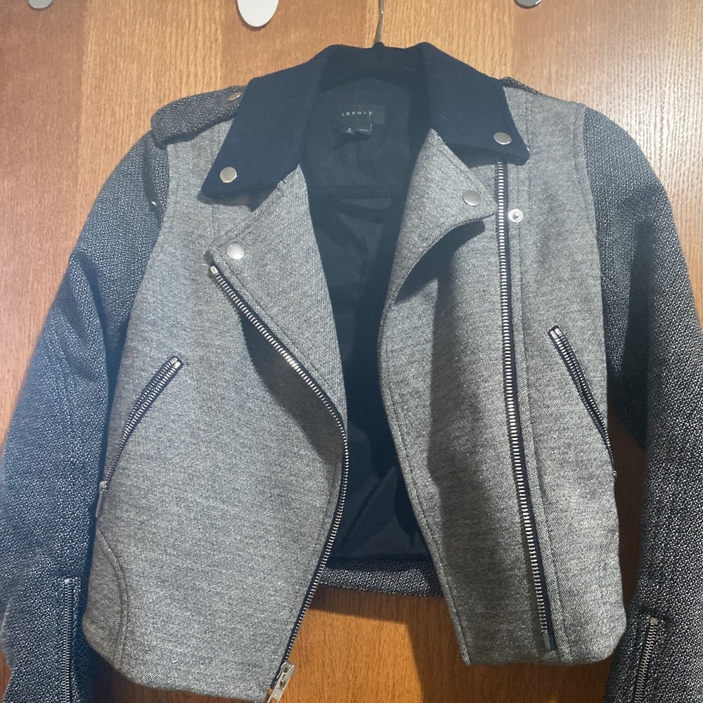 Theory Navy/Grey Blazer